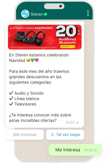 Steren promociones por whatsapp