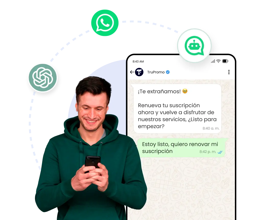 asquisicion de usuarios con inteligencia artificial ia en whatsapp